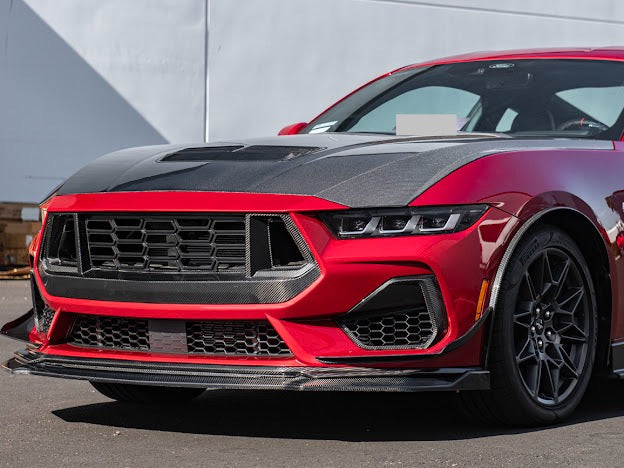 2024-Up Mustang GT S650 | CARBON FIBER Front Side Grille Insert Replacement Pair